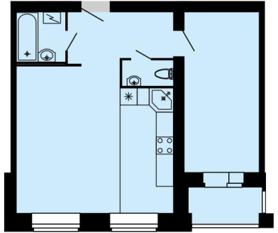 планировка квартиры 53 м2